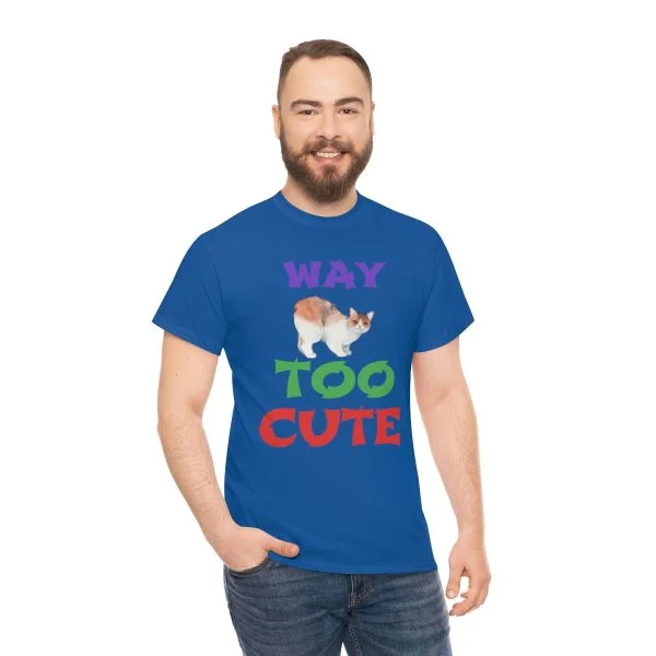 Copy of WAY TOO CUTE Unisex Heavy Cotton Tee - Image 4