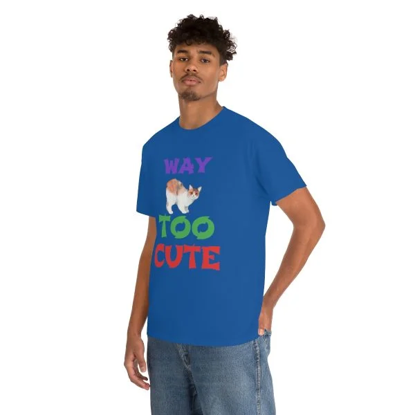 Copy of WAY TOO CUTE Unisex Heavy Cotton Tee - Image 5