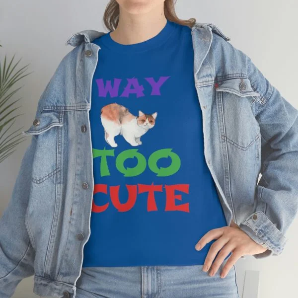 Copy of WAY TOO CUTE Unisex Heavy Cotton Tee - Image 6