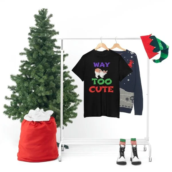 Copy of WAY TOO CUTE Unisex Heavy Cotton Tee - Image 24