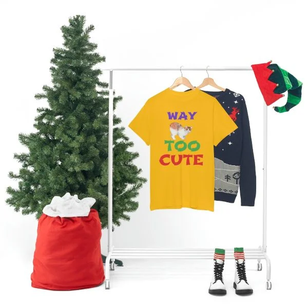 Copy of WAY TOO CUTE Unisex Heavy Cotton Tee - Image 32