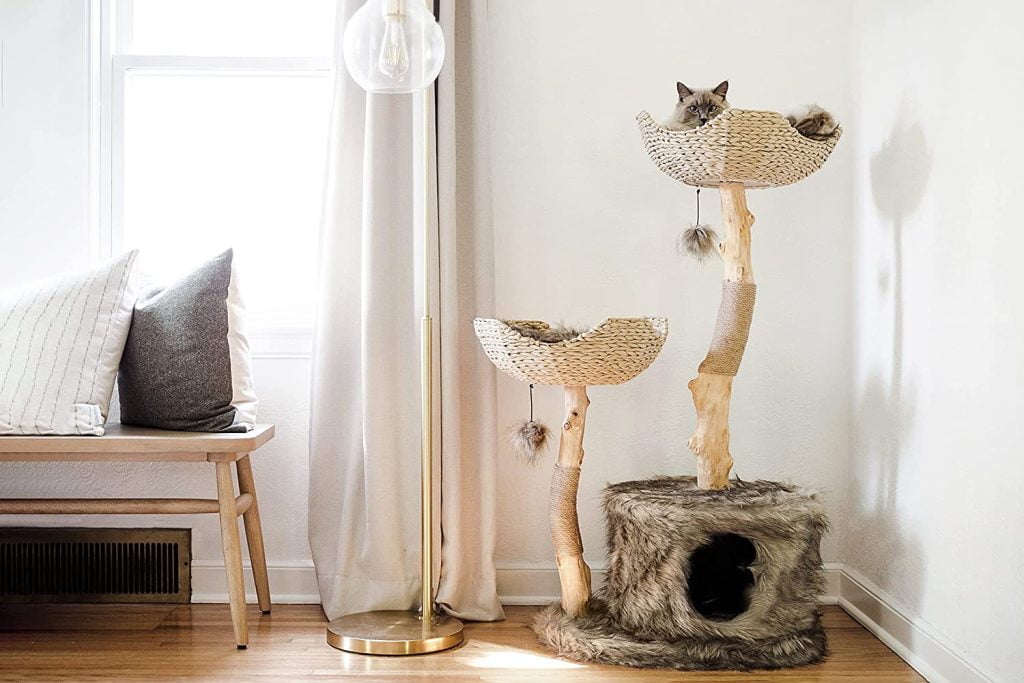 A Walk on the Luxe Side: Modern Cat Tree Tower for Large Cats