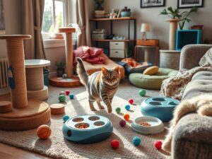 Smart Toys: Interactive toys that keep cats entertained and stimulated.